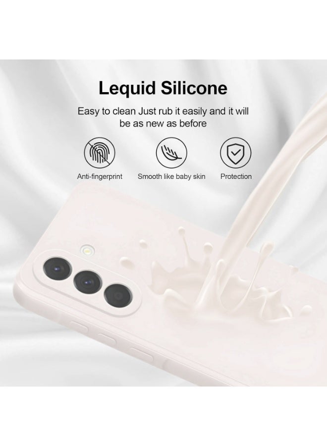 أغطية سيليكون ناعمة لهاتف سامسونج جالاكسي A56 بشاشة 6.7 بوصة 5G، [مقاومة عسكرية للسقوط] [بطانة من الألياف الدقيقة المضادة للخدوش] غطاء واقي من الصدمات رفيع لجالاكسي A56 (أبيض) - Image 2